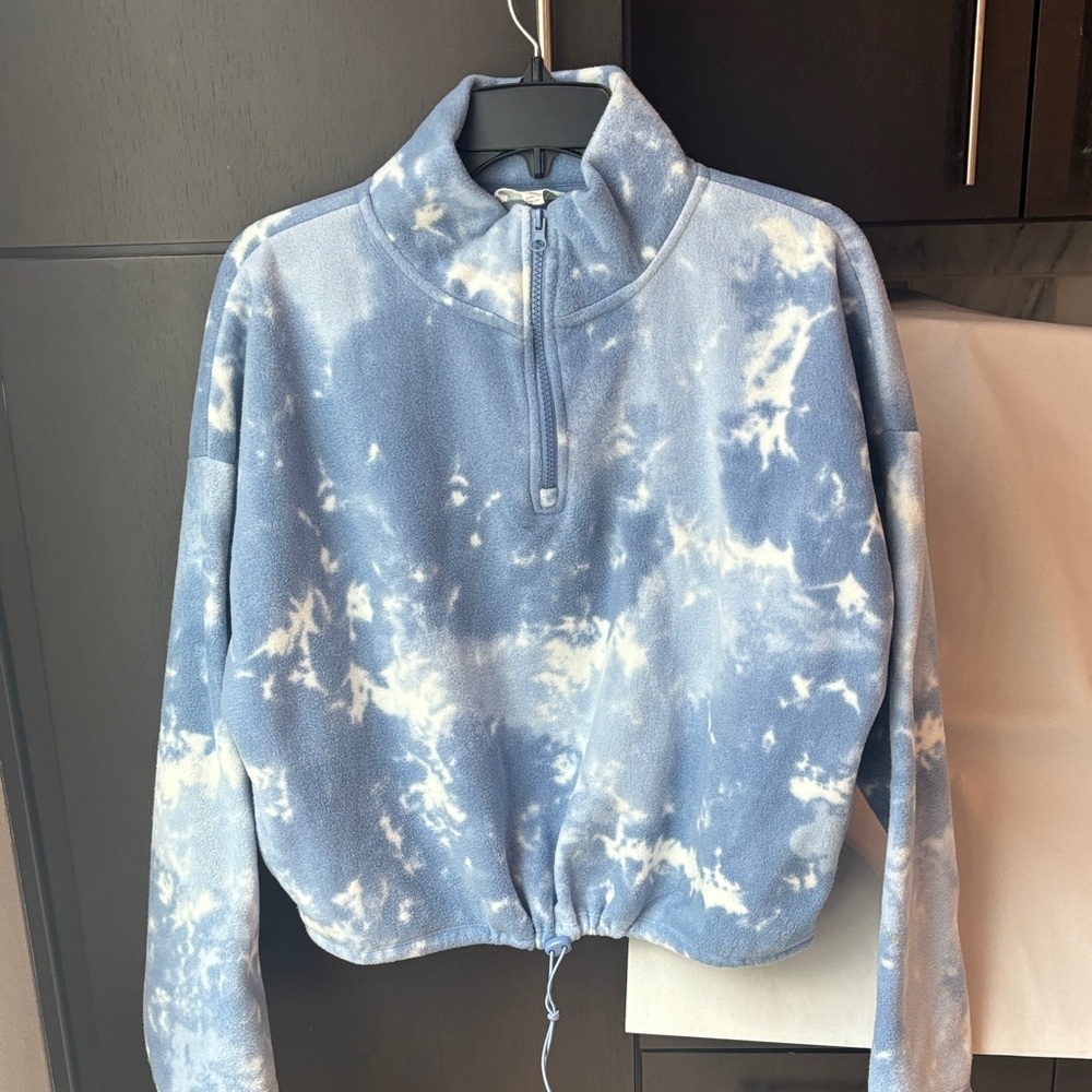 Hippie Rose Blue and White Tie-Dye Jacket